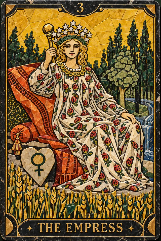 女帝のカード原画
